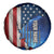Custom American Flag Universe Patriotic Spare Tire Cover Blue Galaxy Sky Graphic Design - Wonder Print Shop