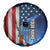 Custom American Flag Universe Patriotic Spare Tire Cover Blue Galaxy Sky Graphic Design - Wonder Print Shop