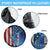 Custom American Flag Universe Patriotic Spare Tire Cover Blue Galaxy Sky Graphic Design - Wonder Print Shop