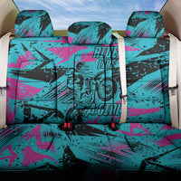 Personalized Ride Like a Girl Back Car Seat Cover Motocross Graphic and Turquoise Pink Graffiti Design - Wonder Print Shop