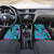 Personalized Ride Like a Girl Car Mats Motocross Graphic and Turquoise Pink Graffiti Design - Wonder Print Shop