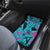 Personalized Ride Like a Girl Car Mats Motocross Graphic and Turquoise Pink Graffiti Design - Wonder Print Shop