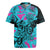 Personalized Ride Like a Girl Rugby Jersey Motocross Graphic and Turquoise Pink Graffiti Design - Wonder Print Shop