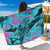 Personalized Ride Like a Girl Sarong Motocross Graphic and Turquoise Pink Graffiti Design - Wonder Print Shop