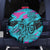 Personalized Ride Like a Girl Spare Tire Cover Motocross Graphic and Turquoise Pink Graffiti Design - Wonder Print Shop