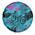Personalized Ride Like a Girl Spare Tire Cover Motocross Graphic and Turquoise Pink Graffiti Design - Wonder Print Shop