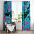 Personalized Ride Like a Girl Window Curtain Motocross Graphic and Turquoise Pink Graffiti Design - Wonder Print Shop