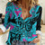 Personalized Ride Like a Girl Women Casual Shirt Motocross Graphic and Turquoise Pink Graffiti Design - Wonder Print Shop