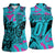 Personalized Ride Like a Girl Women Sleeveless Polo Shirt Motocross Graphic and Turquoise Pink Graffiti Design - Wonder Print Shop