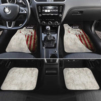 Walleye Fishing Car Mats American Flag Vintage Design and Custom Name Option - Wonder Print Shop