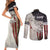 Walleye Fishing Couples Matching Short Sleeve Bodycon Dress and Long Sleeve Button Shirt American Flag Vintage Design and Custom Name Option - Wonder Print Shop