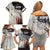 Walleye Fishing Family Matching Off Shoulder Short Dress and Hawaiian Shirt American Flag Vintage Design and Custom Name Option - Wonder Print Shop