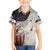 Walleye Fishing Family Matching Short Sleeve Bodycon Dress and Hawaiian Shirt American Flag Vintage Design and Custom Name Option - Wonder Print Shop