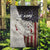 Walleye Fishing Garden Flag American Flag Vintage Design and Custom Name Option - Wonder Print Shop