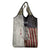 Walleye Fishing Grocery Bag American Flag Vintage Design and Custom Name Option - Wonder Print Shop