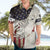 Walleye Fishing Hawaiian Shirt American Flag Vintage Design and Custom Name Option - Wonder Print Shop