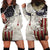 Walleye Fishing Hoodie Dress American Flag Vintage Design and Custom Name Option - Wonder Print Shop