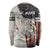Walleye Fishing Long Sleeve Shirt American Flag Vintage Design and Custom Name Option - Wonder Print Shop