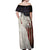 Walleye Fishing Off Shoulder Maxi Dress American Flag Vintage Design and Custom Name Option - Wonder Print Shop