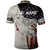 Walleye Fishing Polo Shirt American Flag Vintage Design and Custom Name Option - Wonder Print Shop