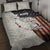 Walleye Fishing Quilt Bed Set American Flag Vintage Design and Custom Name Option - Wonder Print Shop