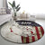 Walleye Fishing Round Carpet American Flag Vintage Design and Custom Name Option - Wonder Print Shop