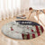 Walleye Fishing Round Carpet American Flag Vintage Design and Custom Name Option - Wonder Print Shop
