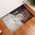 Walleye Fishing Rubber Doormat American Flag Vintage Design and Custom Name Option - Wonder Print Shop