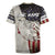 Walleye Fishing Rugby Jersey American Flag Vintage Design and Custom Name Option - Wonder Print Shop