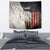 Walleye Fishing Tapestry American Flag Vintage Design and Custom Name Option - Wonder Print Shop