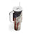 Walleye Fishing Tumbler With Handle American Flag Vintage Design and Custom Name Option - Wonder Print Shop
