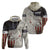 Walleye Fishing Zip Hoodie American Flag Vintage Design and Custom Name Option - Wonder Print Shop