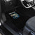 Striped Bass Jumping Car Mats Blue Splash Graphic and Custom Name Design - Wonder Print Shop