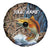 Redfish Splashing in Marsh Grass Spare Tire Cover Custom Name and Nature Background Design - Wonder Print Shop