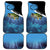 Largemouth Bass Fishing Underwater Graphic Car Mats Mountain Silhouette and Custom Name Design - Wonder Print Shop