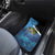 Largemouth Bass Fishing Underwater Graphic Car Mats Mountain Silhouette and Custom Name Design - Wonder Print Shop