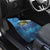 Largemouth Bass Fishing Underwater Graphic Car Mats Mountain Silhouette and Custom Name Design - Wonder Print Shop