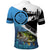 Largemouth Bass Fishing Underwater Graphic Polo Shirt Mountain Silhouette and Custom Name Design - Wonder Print Shop