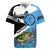 Largemouth Bass Fishing Underwater Graphic Rugby Jersey Mountain Silhouette and Custom Name Design - Wonder Print Shop