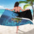 Largemouth Bass Fishing Underwater Graphic Sarong Mountain Silhouette and Custom Name Design - Wonder Print Shop