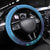 Largemouth Bass Fishing Underwater Graphic Steering Wheel Cover Mountain Silhouette and Name Design - Wonder Print Shop