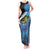 Largemouth Bass Fishing Underwater Graphic Tank Maxi Dress Mountain Silhouette and Custom Name Design - Wonder Print Shop