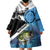 Largemouth Bass Fishing Underwater Graphic Wearable Blanket Hoodie Mountain Silhouette and Custom Name Design - Wonder Print Shop
