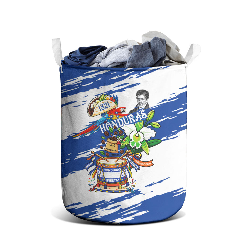 Honduras Independence Day Laundry Basket Honduran Cultural Heritage Patriotic Symbols Vibrant