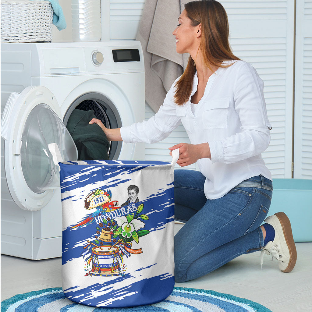 Honduras Independence Day Laundry Basket Honduran Cultural Heritage Patriotic Symbols Vibrant