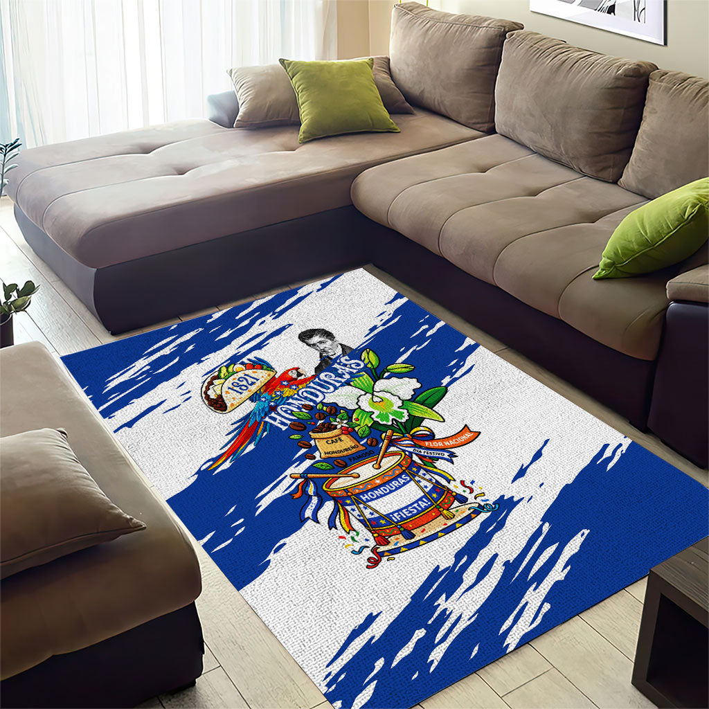 Honduras Independence Day Area Rug Honduran Cultural Heritage Patriotic Symbols Vibrant
