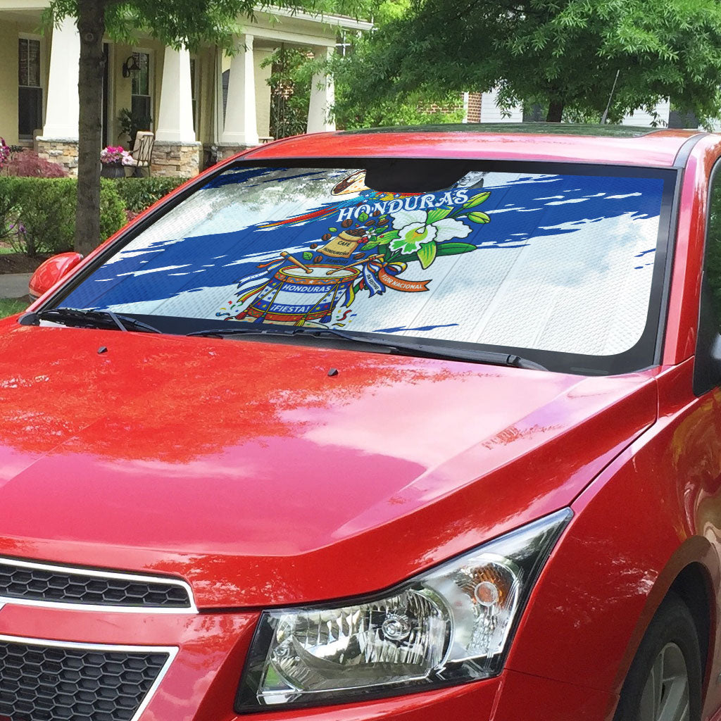 Honduras Independence Day Auto Sun Shade Honduran Cultural Heritage Patriotic Symbols Vibrant
