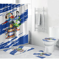 Honduras Independence Day Bathroom Set Honduran Cultural Heritage Patriotic Symbols Vibrant