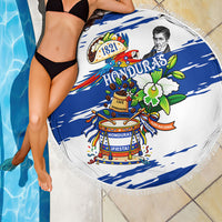 Honduras Independence Day Beach Blanket Honduran Cultural Heritage Patriotic Symbols Vibrant