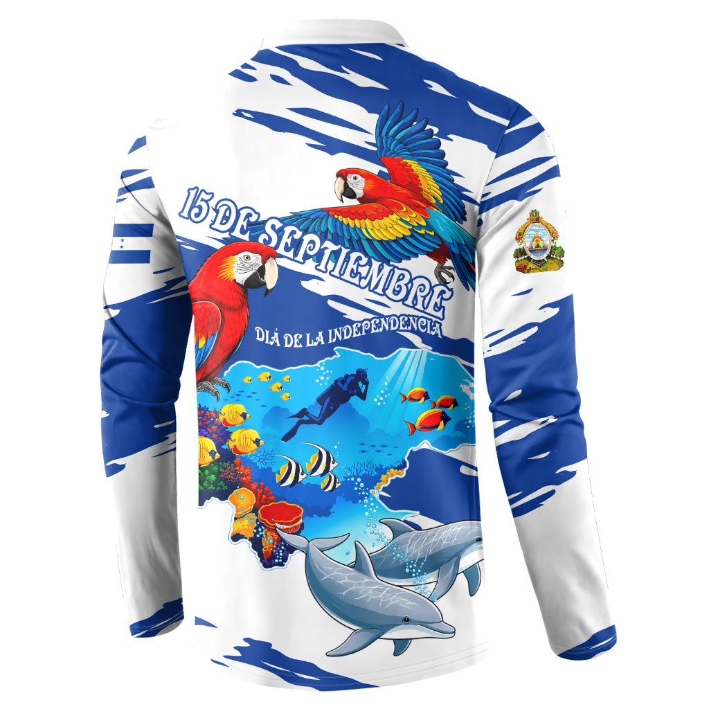 Honduras Independence Day Button Sweatshirt Honduran Cultural Heritage Patriotic Symbols Vibrant